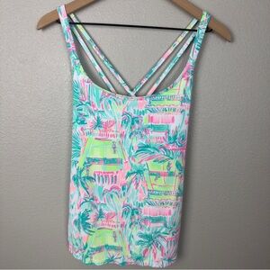 Lilly Pulitzer Luxletic Avida Perfect Match Tennis Tank Top